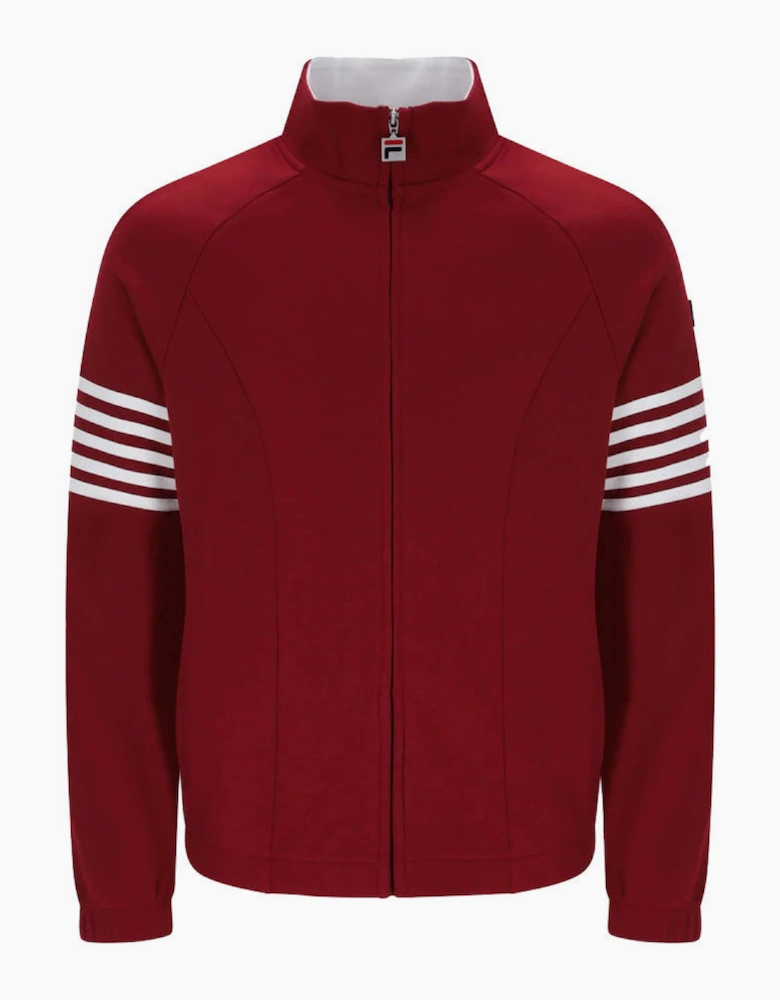 Fila Vintage Patrice Cut and Sew Track Jacket Bamboo Beige - Sun Dried Tomato / White
