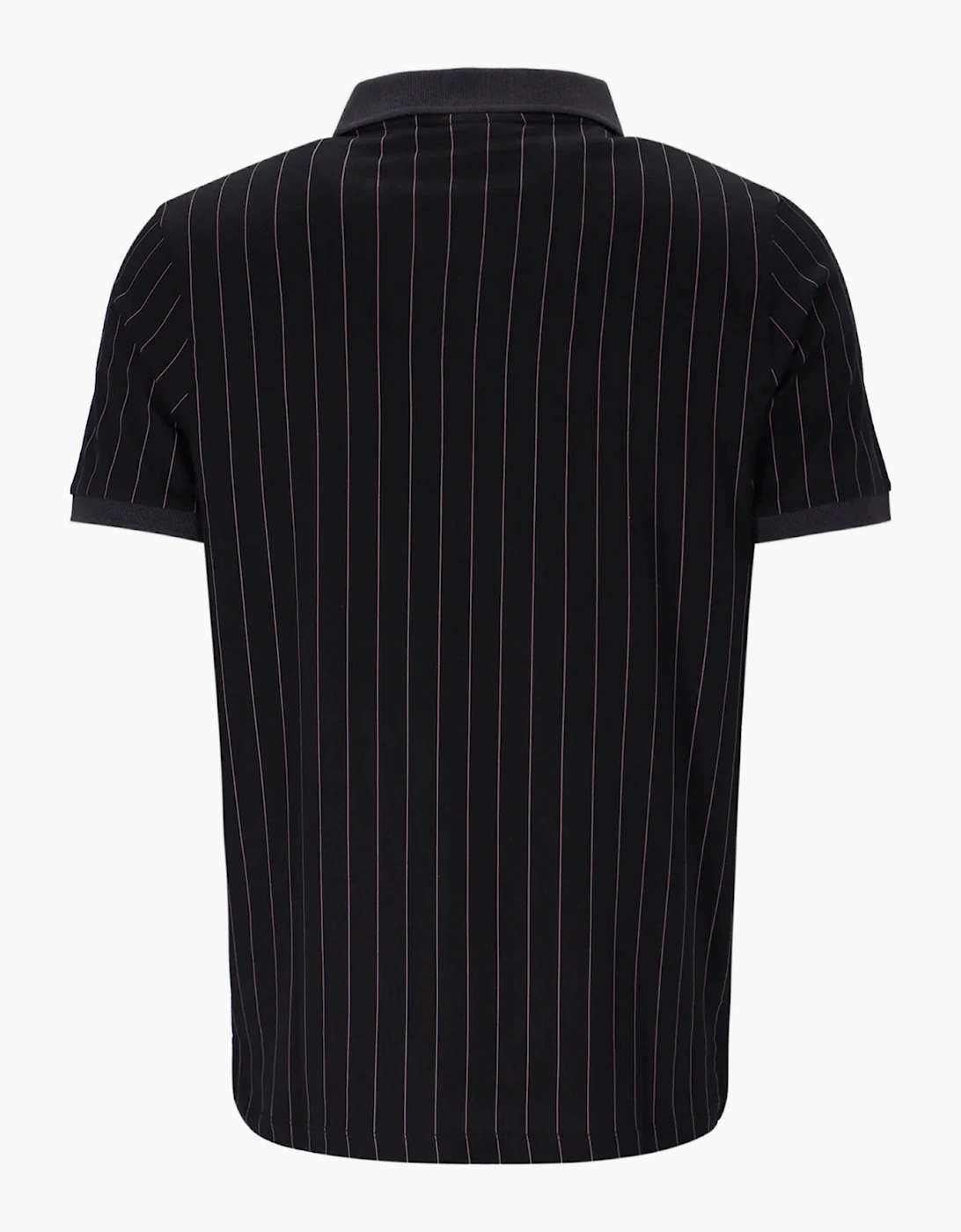 Fila BB1 Classic Striped Polo Shirt Black/Gardenia/Fig/Charcoal