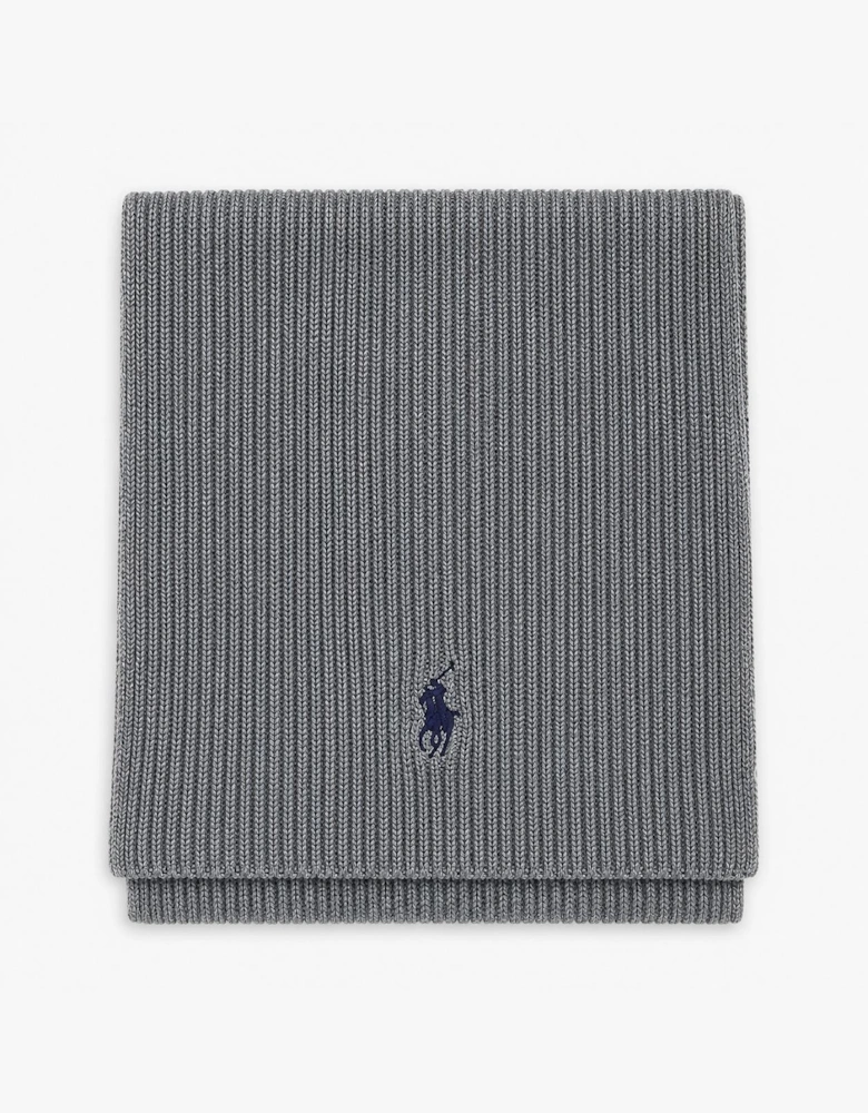 Polo Ralph Lauren Hat and Scarf Set Mens Beanie Fawn Grey Heather
