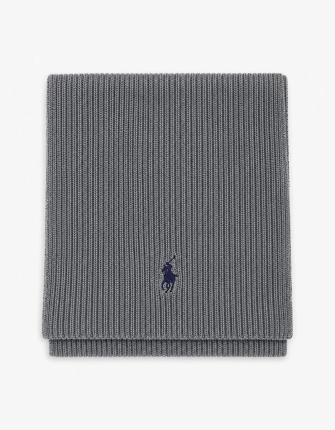 Polo Ralph Lauren Hat and Scarf Set Mens Beanie Fawn Grey Heather