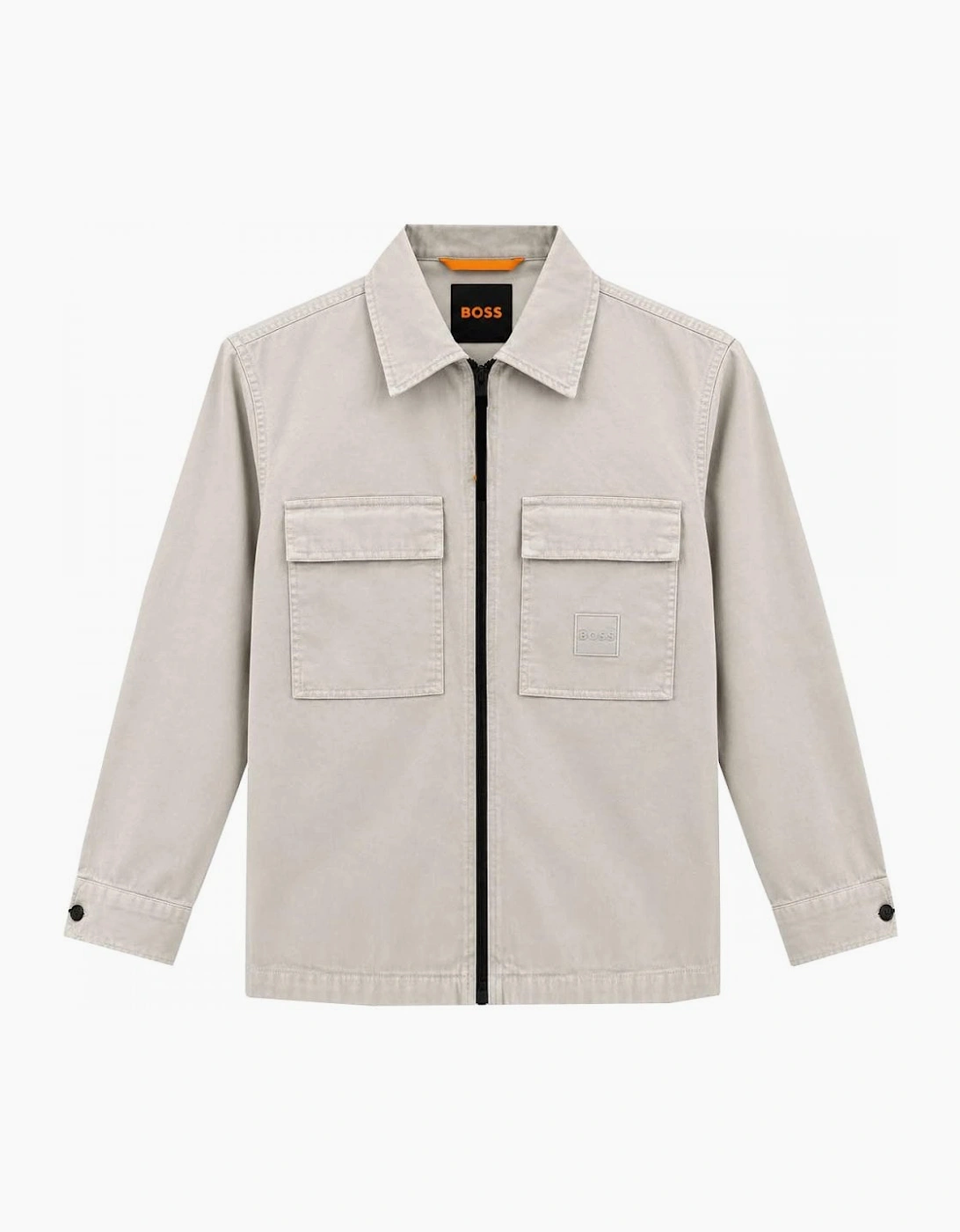 Hugo Boss Men's Beige Lovel Zip Overshirt