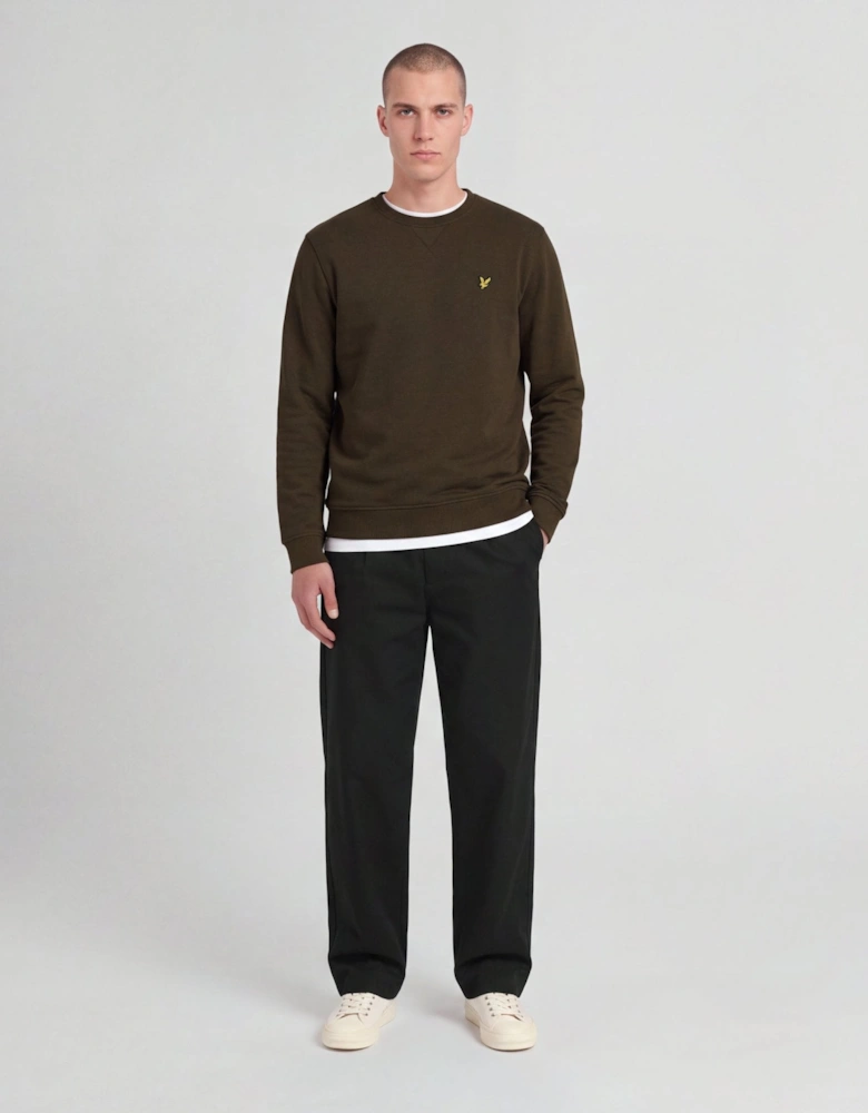 Cotton Crew Neck Sweatshirt
