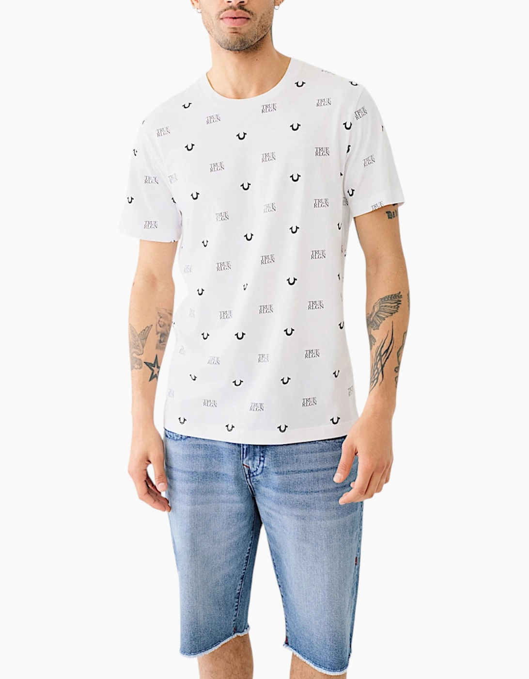 True Religion 108334 Mens T Shirts Cotton Top