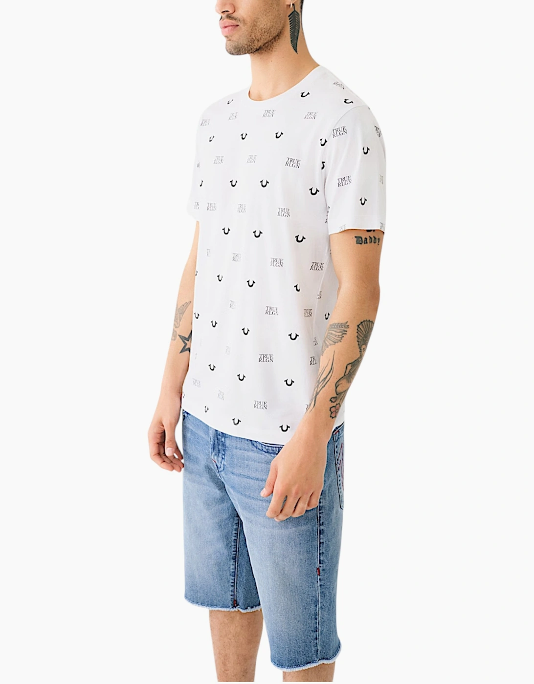 True Religion 108334 Mens T Shirts Cotton Top
