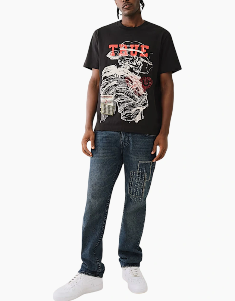 True Religion Mens Oversized T Shirts Drop Shoulder Tee