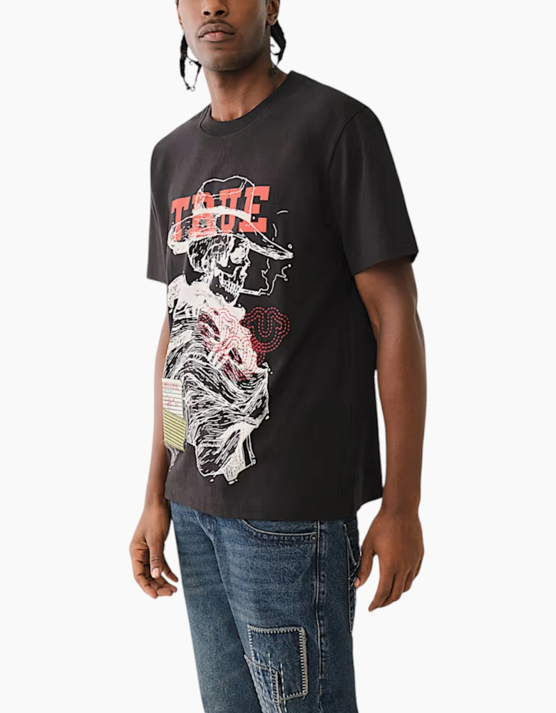 True Religion Mens Oversized T Shirts Drop Shoulder Tee