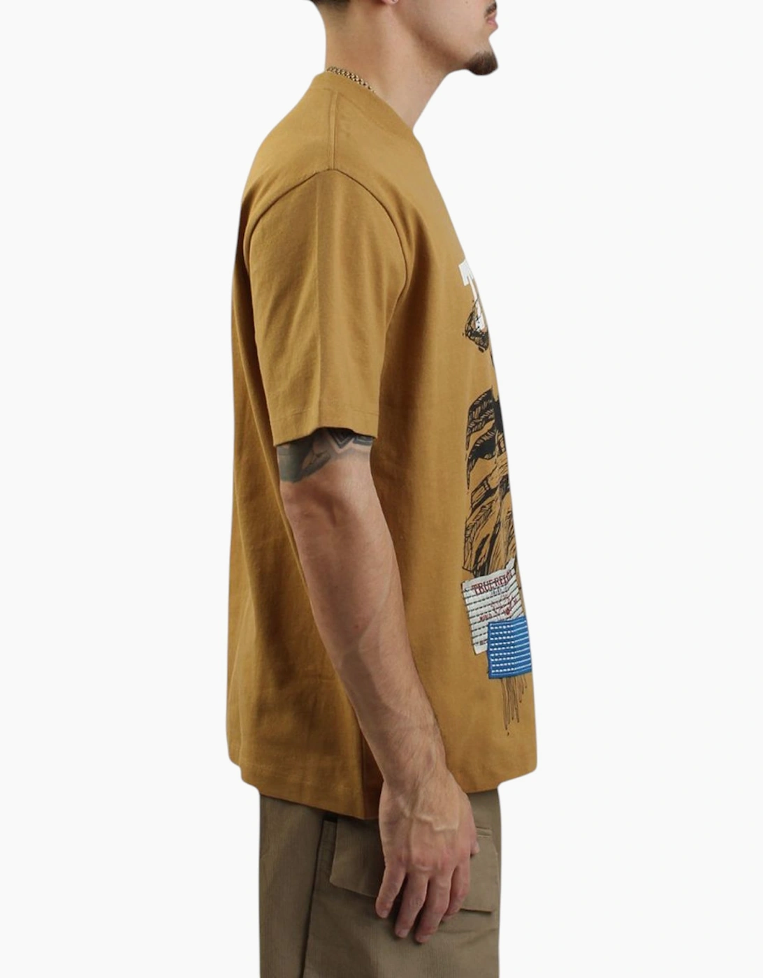 True Religion Mens Oversized T Shirts Drop Shoulder Tee