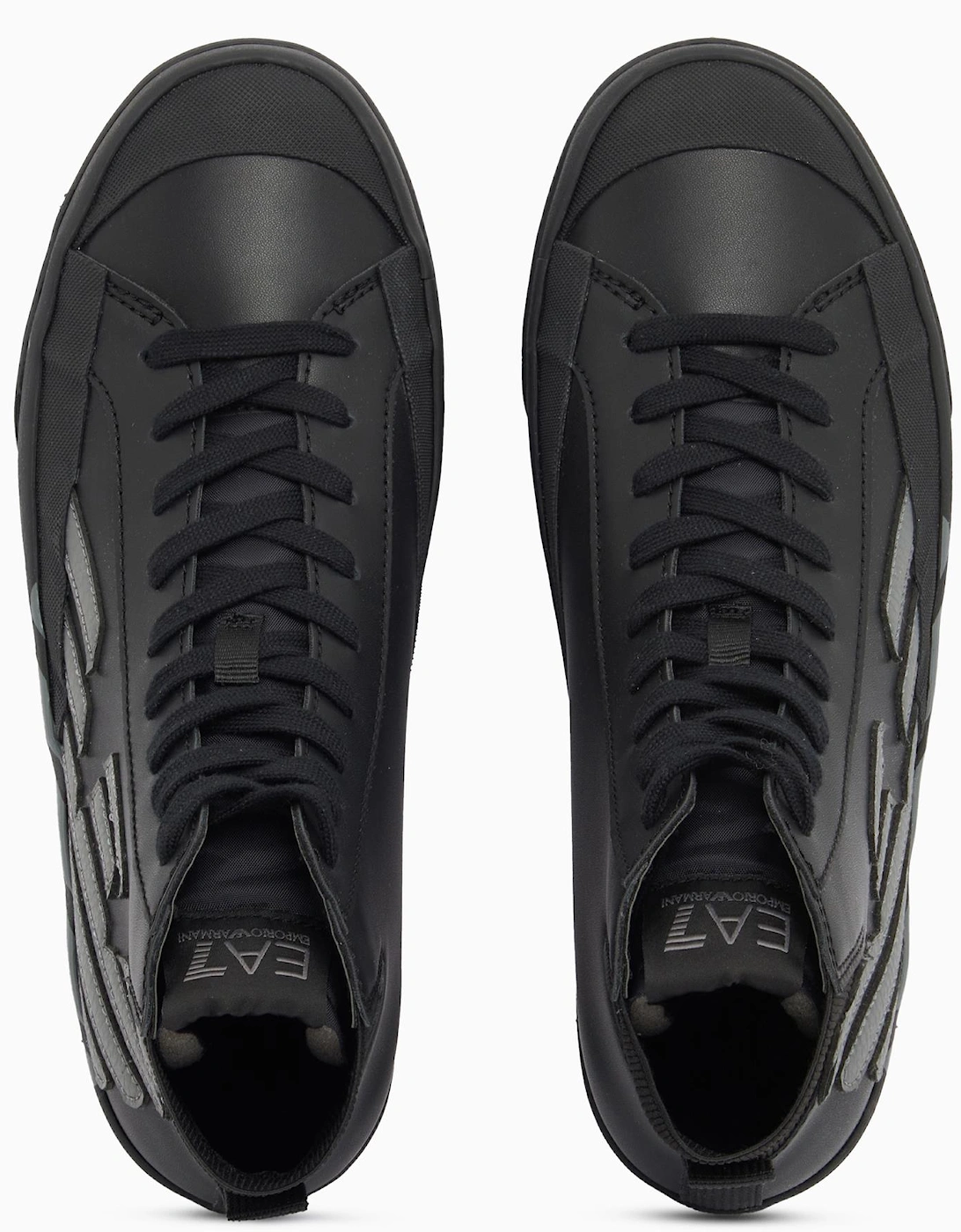 Eagle Logo Black High Top Boot Sneaker