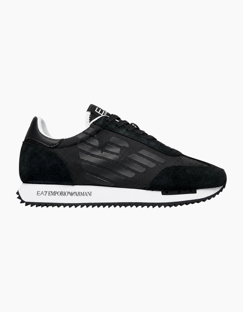 Eagle Logo Black Racer Sneaker