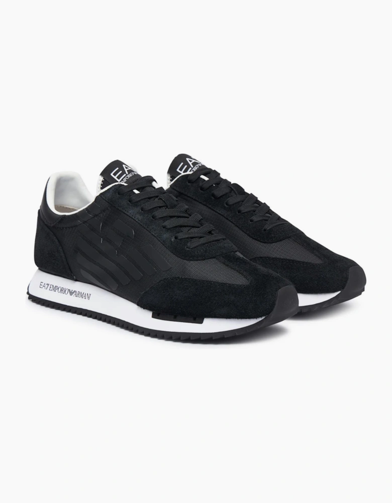 Eagle Logo Black Racer Sneaker