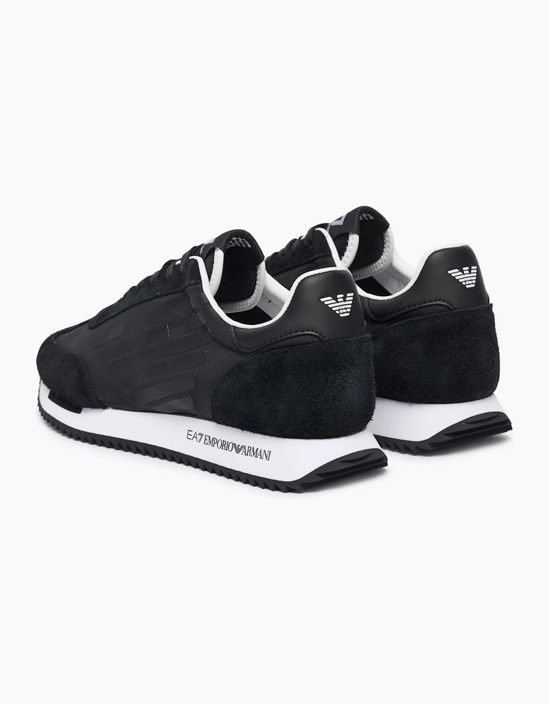 Eagle Logo Black Racer Sneaker
