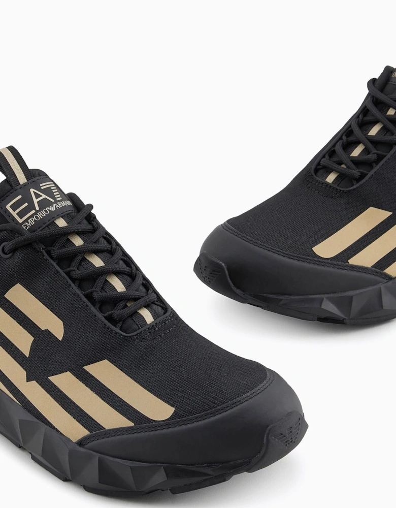 Black/Gold Sneaker Trainer
