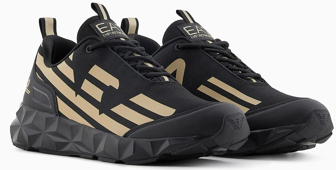 Black/Gold Sneaker Trainer