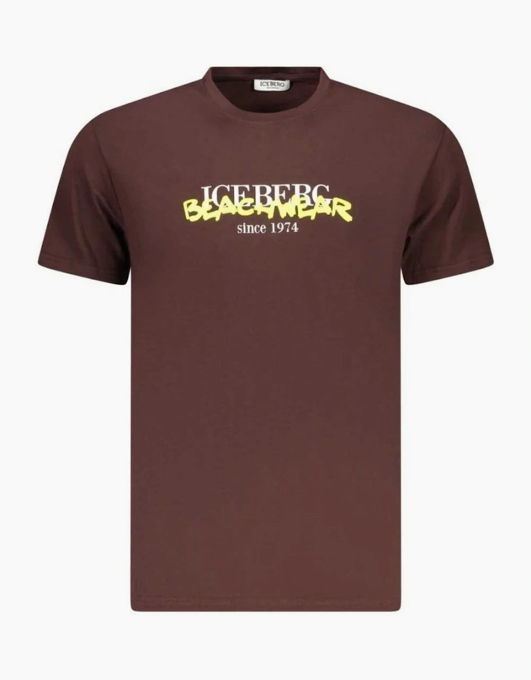 Iceberg Beachwear Logo Brown T-Shirt