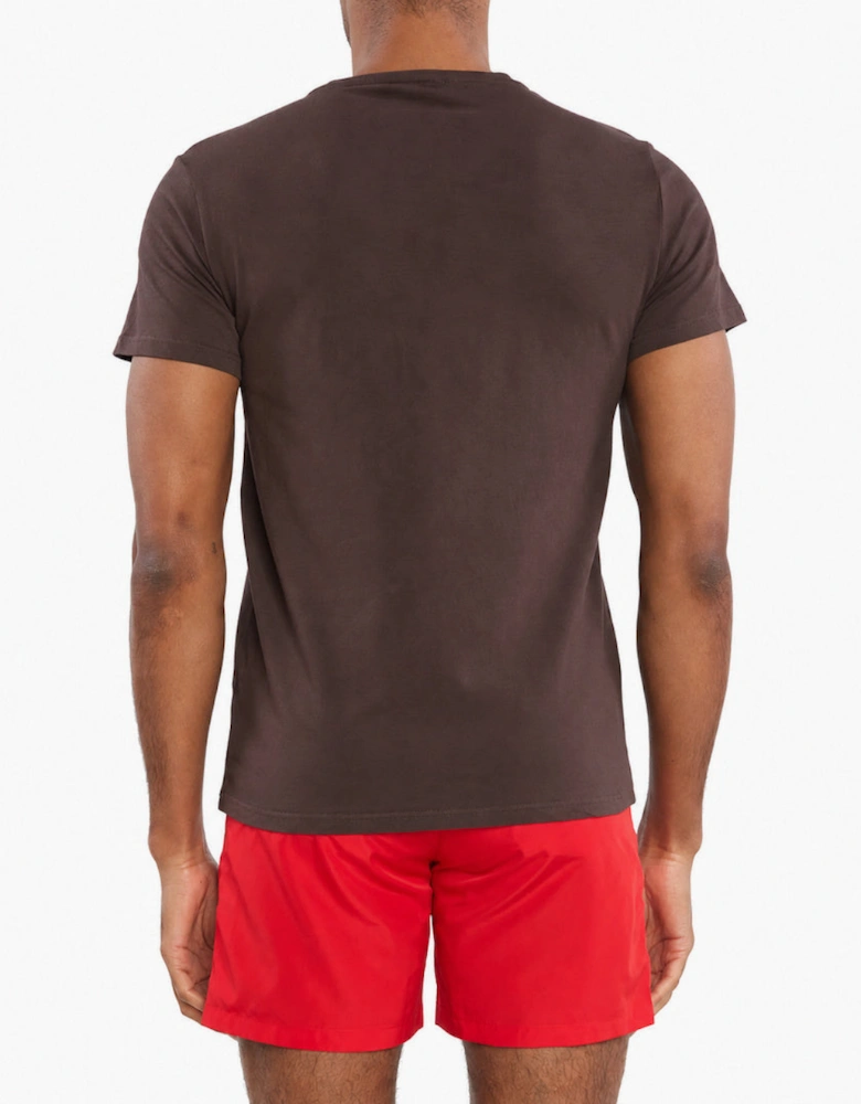 Iceberg Beachwear Logo Brown T-Shirt