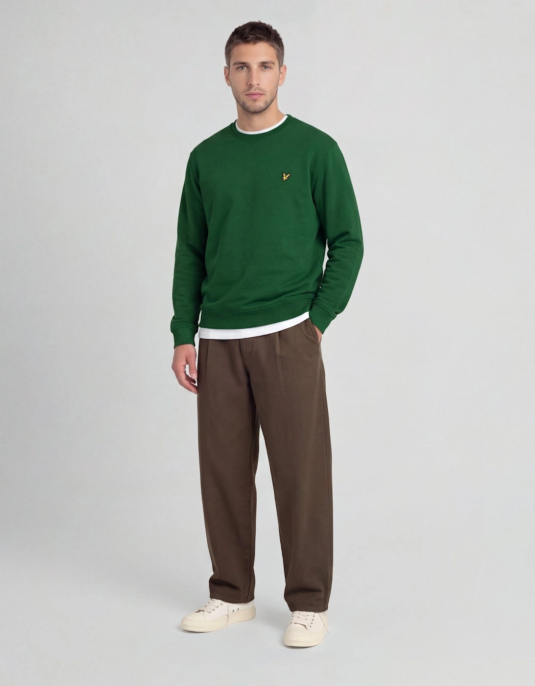 Cotton Crew Neck Sweatshirt
