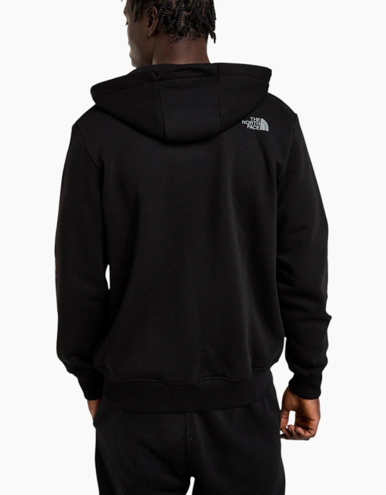 The North Face Mens Tracksuit Outline Full Zipped Hoodie Fleece Jogger Sportswear Black