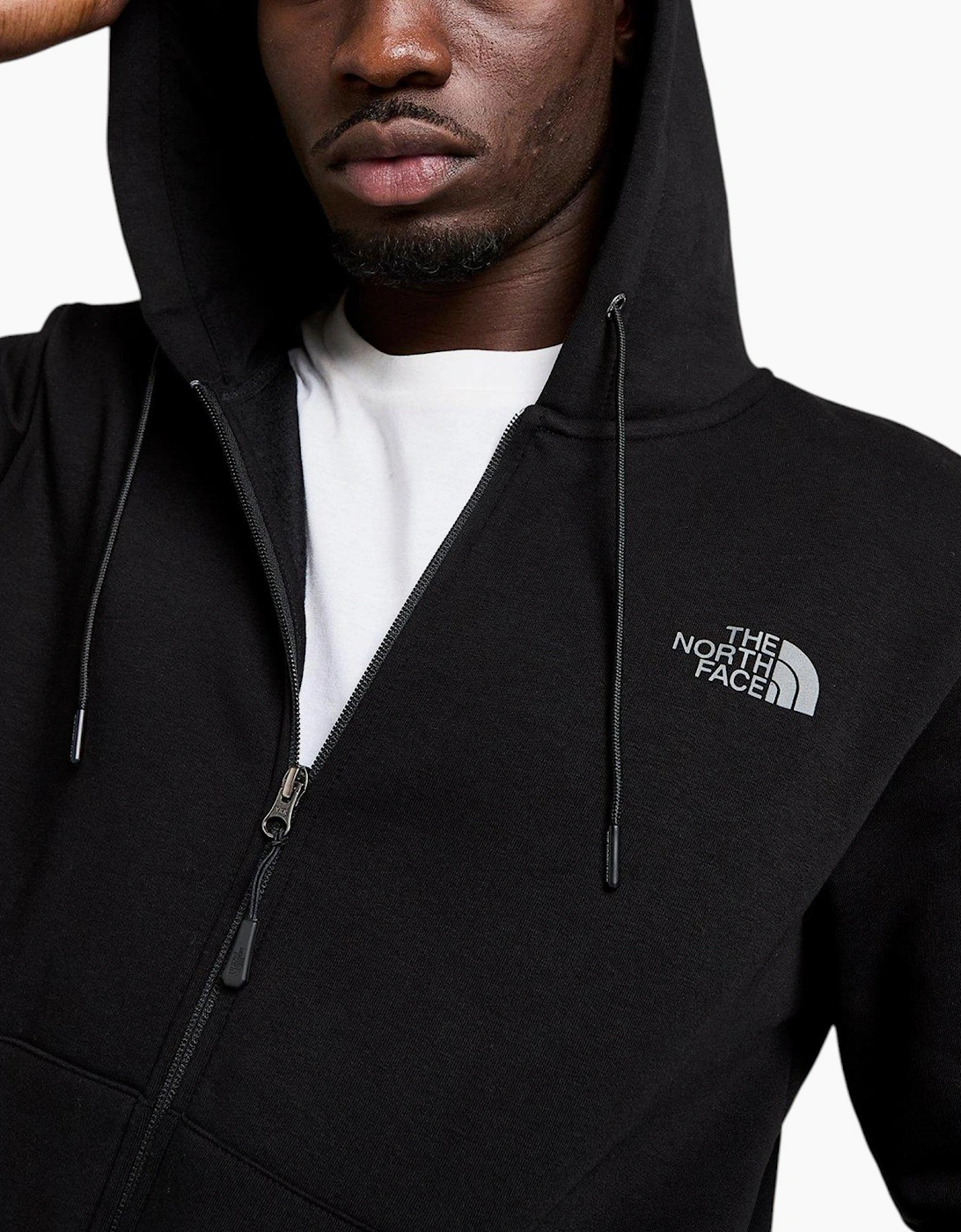 The North Face Mens Tracksuit Outline Full Zipped Hoodie Fleece Jogger Sportswear Black