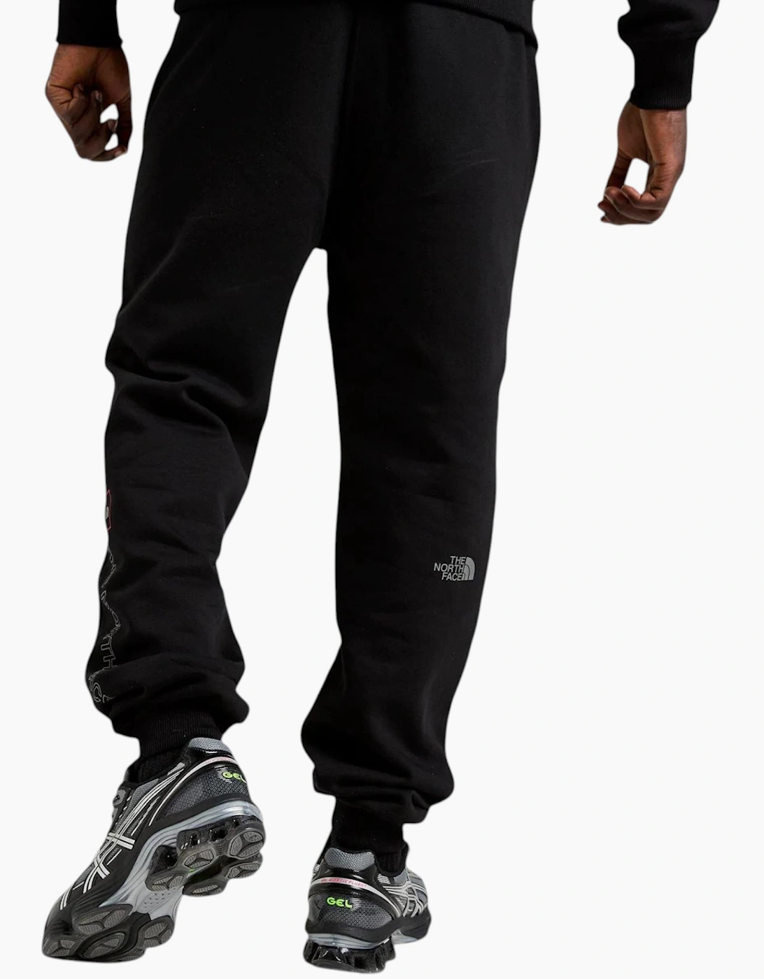 The North Face Mens Tracksuit Outline Full Zipped Hoodie Fleece Jogger Sportswear Black