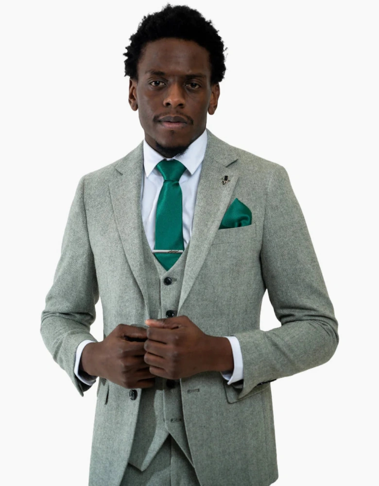 Charles Grey Fenwick Trouser - Sage Green