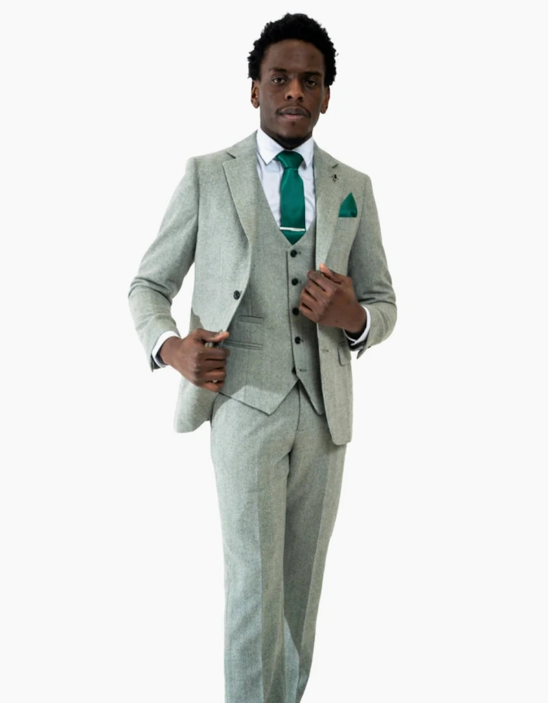 Charles Grey Fenwick Trouser - Sage Green