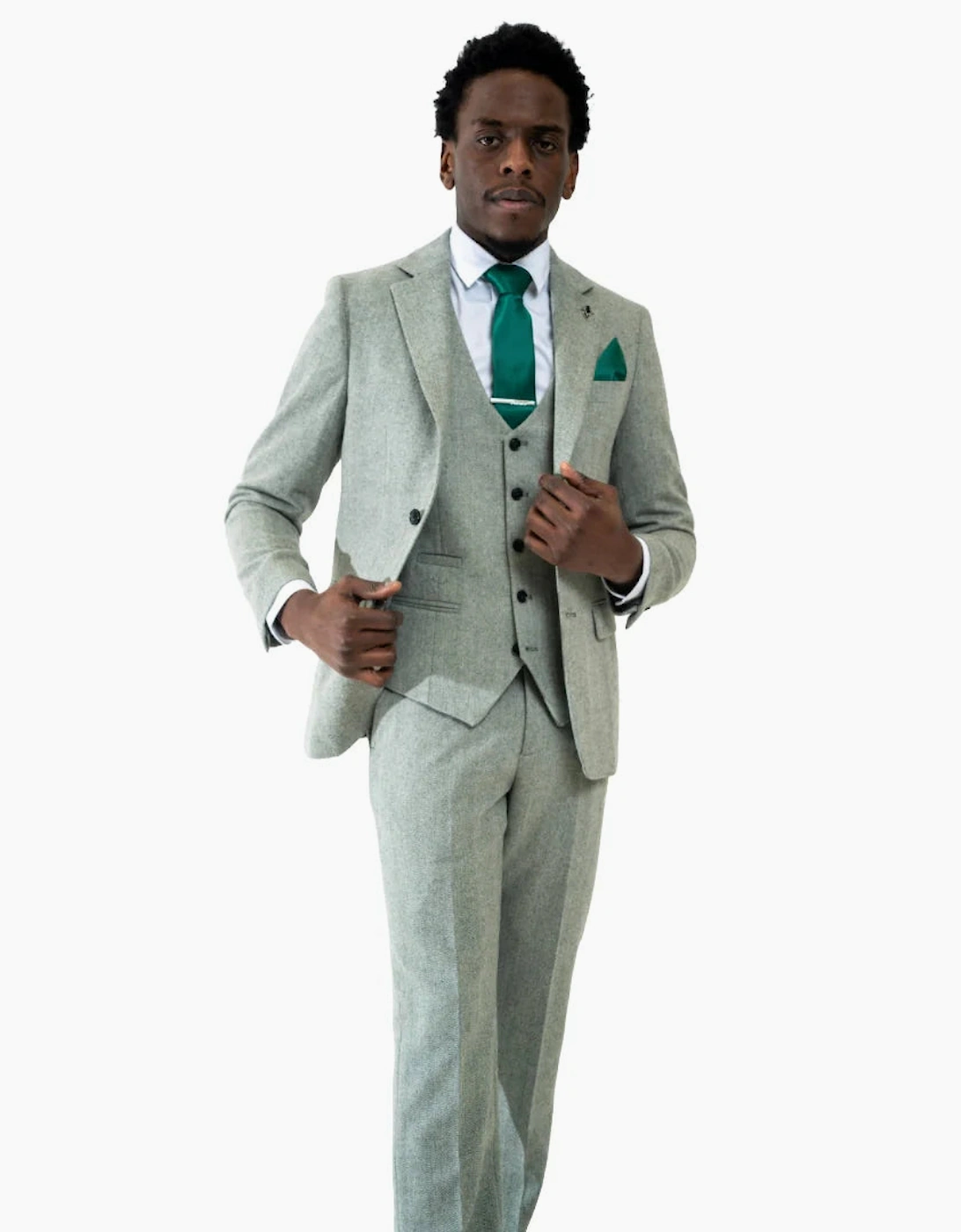 Charles Grey Fenwick Trouser - Sage Green