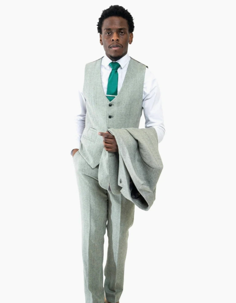 Charles Grey Fenwick Trouser - Sage Green