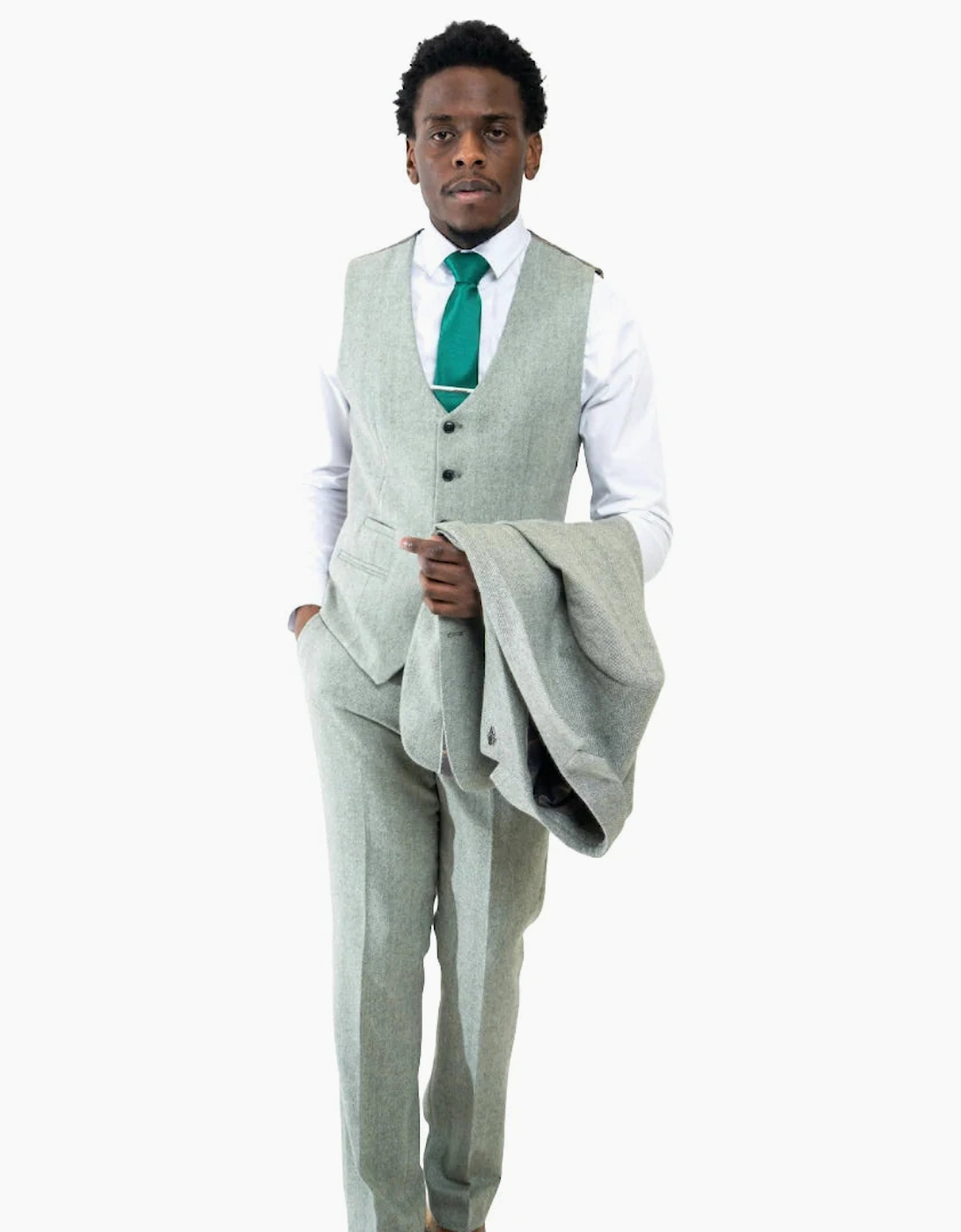 Charles Grey Fenwick Trouser - Sage Green