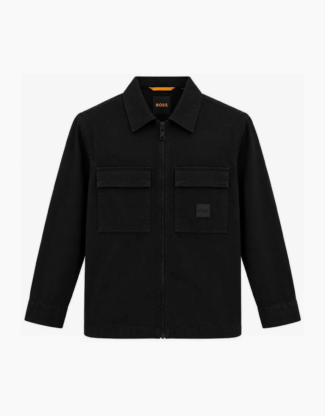Hugo Boss Men's Black Lovel Zip Overshirt