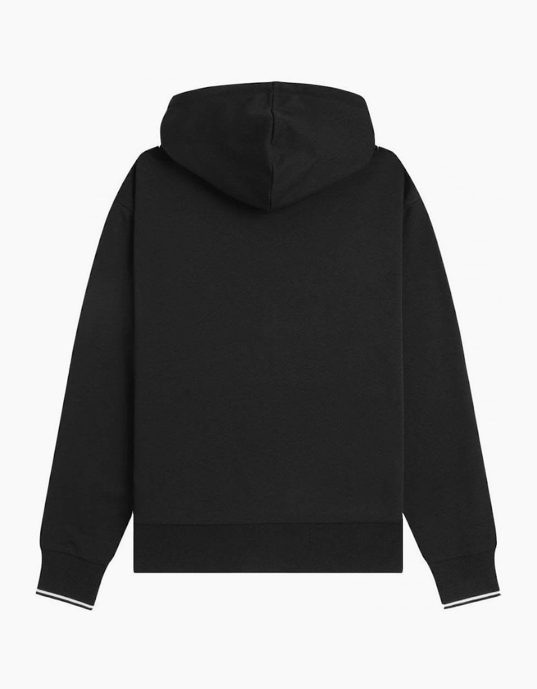 Fred Perry Men's Black Hooded Sweatshirt