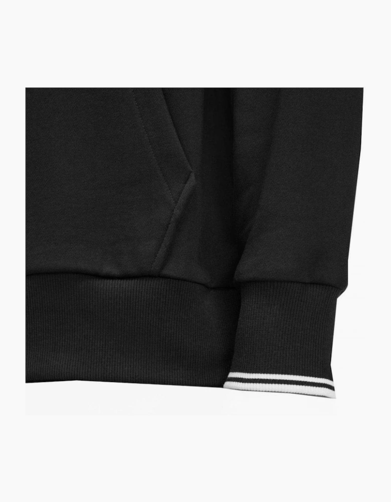 Fred Perry Men's Black Hooded Sweatshirt