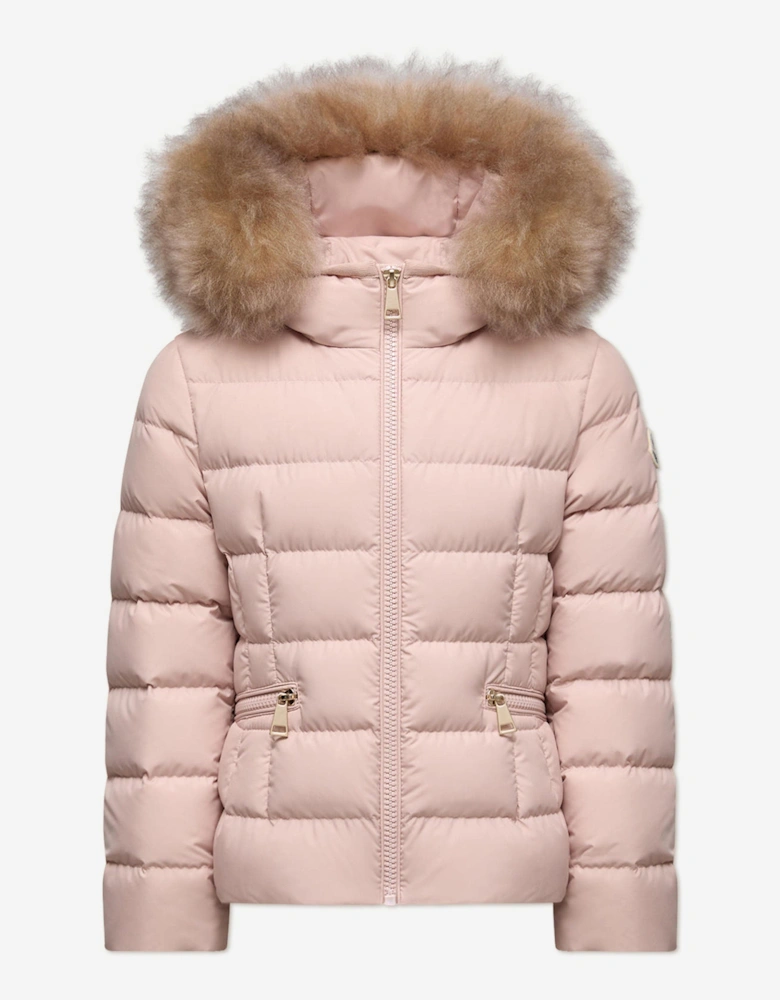 Moncler Enfant Girls Down Padded Boedette Jacket in Pink
