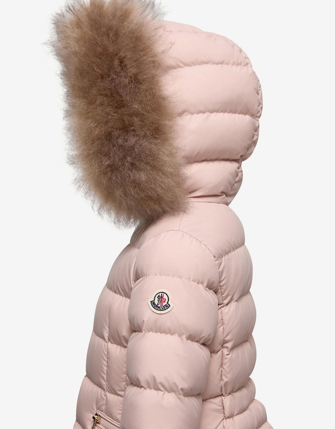 Moncler Enfant Girls Down Padded Boedette Jacket in Pink