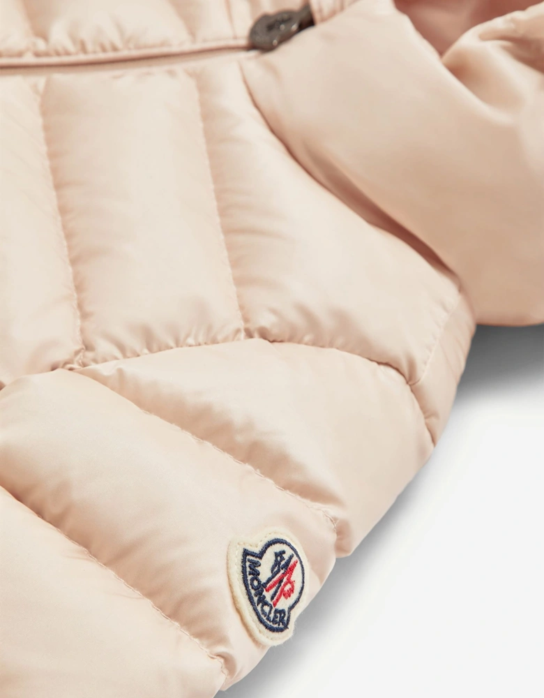 Moncler Enfant Baby Girls Down Padded Odile Jacket in Pink