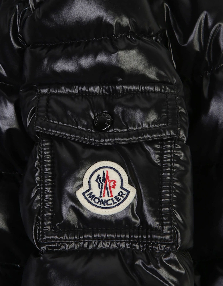 Moncler Enfant Girls Down Padded Badyf Jacket in Black