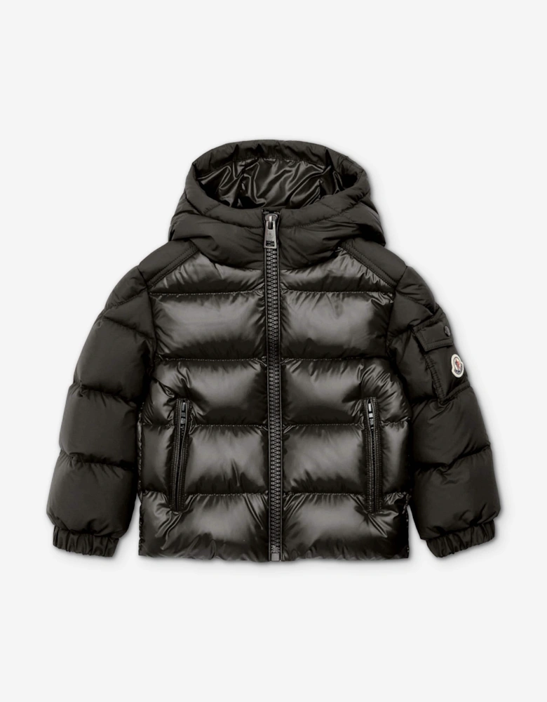 Moncler Enfant Boys Down Padded Hyoseris Jacket in Black