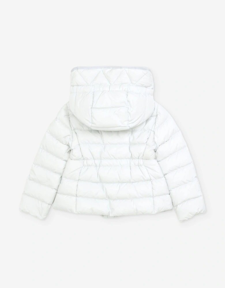 Moncler Enfant Girls Down Padded Avoce Jacket in Blue
