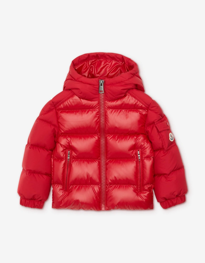 Moncler Enfant Boys Down Padded Hyoseris Jacket in Red
