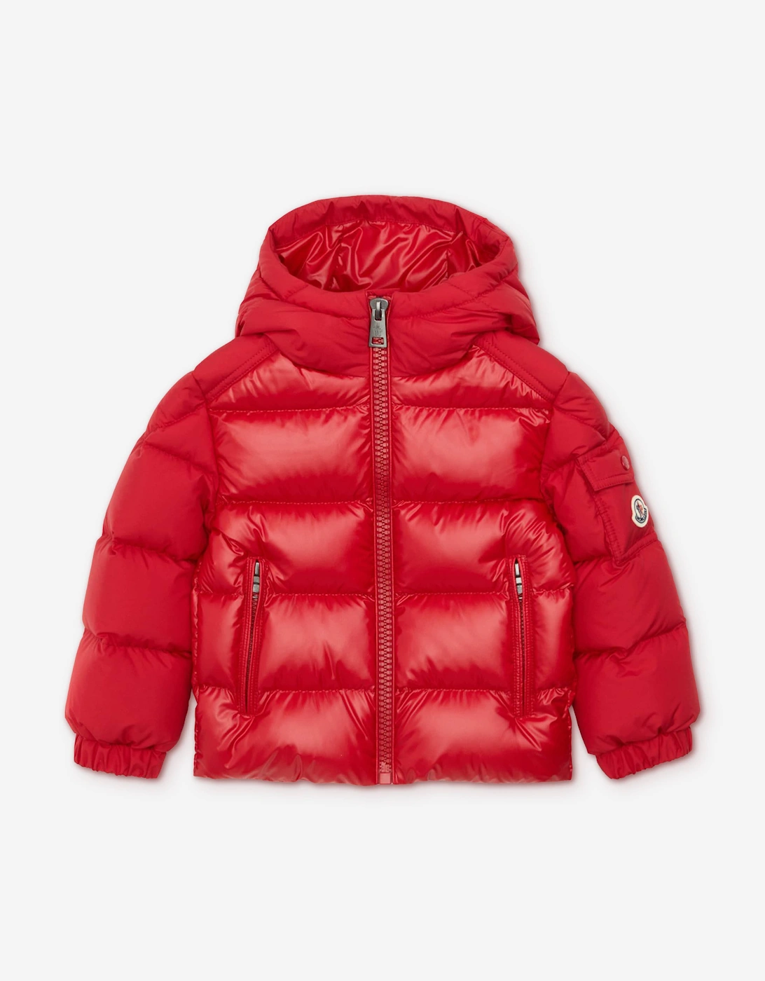 Moncler Enfant Boys Down Padded Hyoseris Jacket in Red