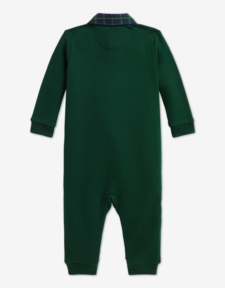 Ralph Lauren Baby Boys Bear Romper in Green