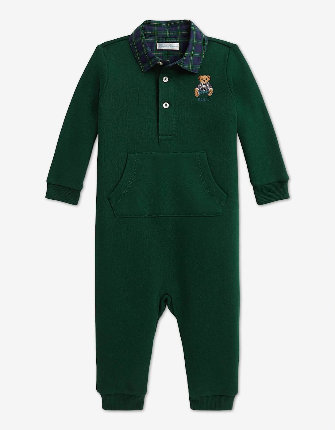 Ralph Lauren Baby Boys Bear Romper in Green