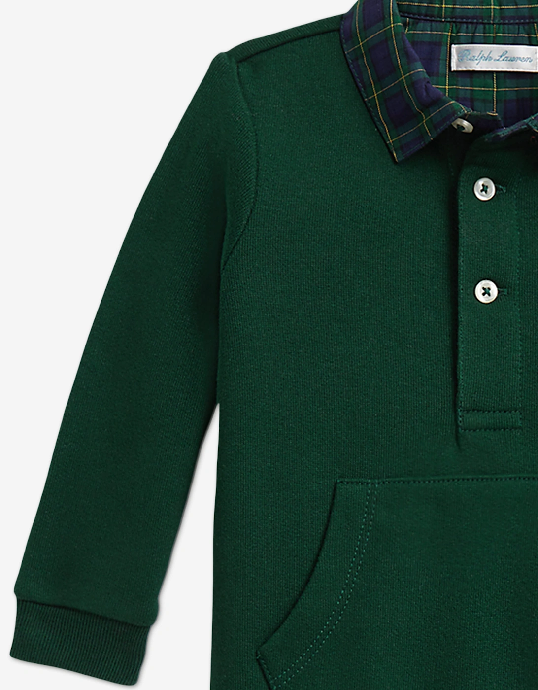 Ralph Lauren Baby Boys Bear Romper in Green