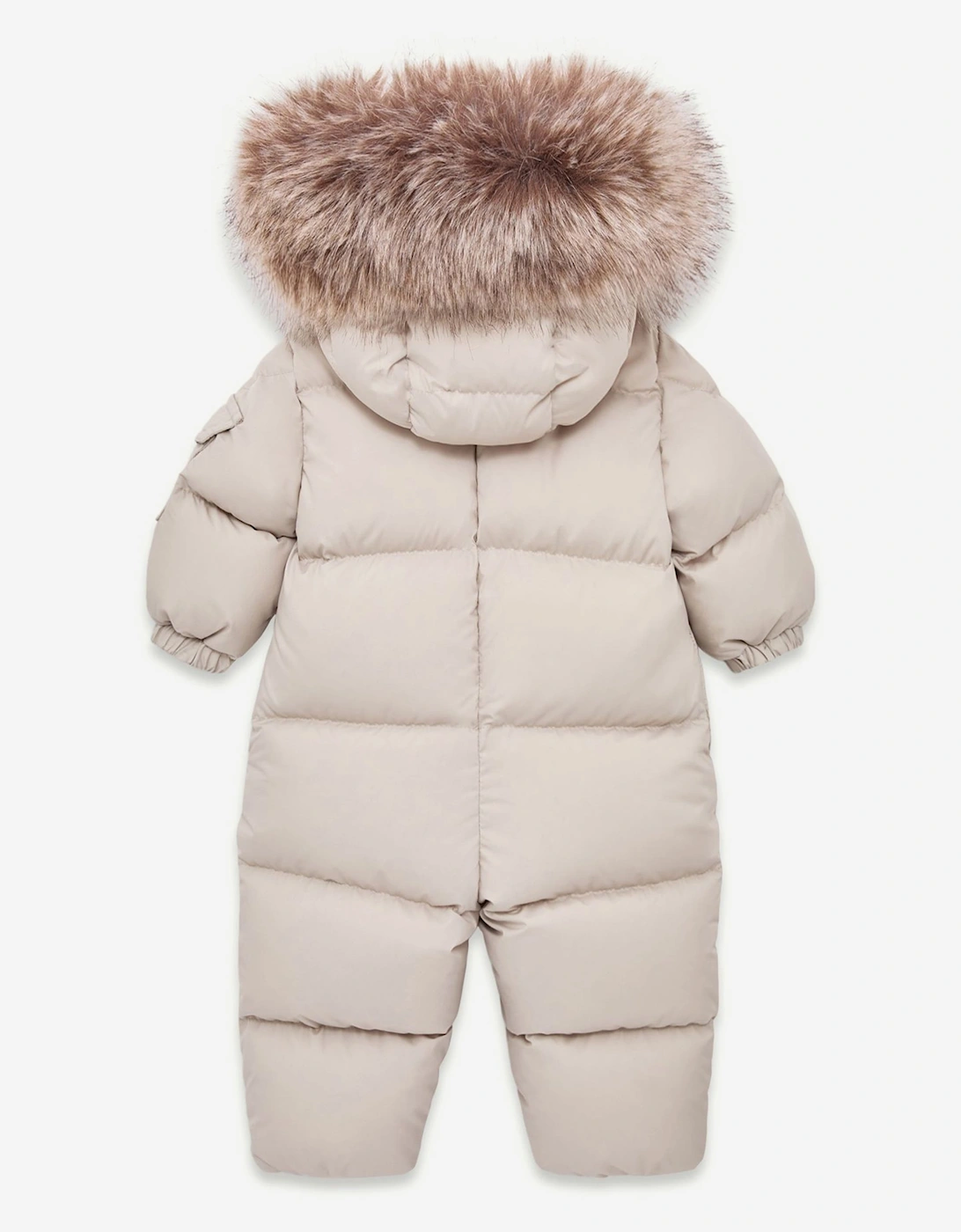 Moncler Enfant Baby Down Padded Yorick Snowsuit in Beige