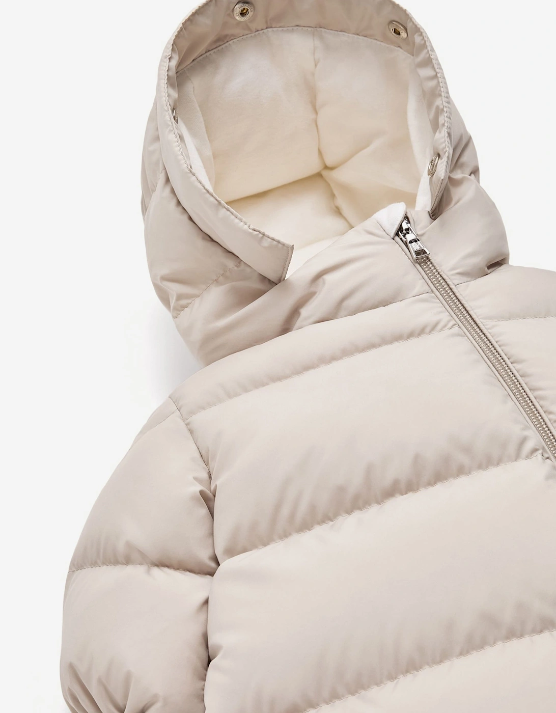 Moncler Enfant Baby Down Padded Yorick Snowsuit in Beige