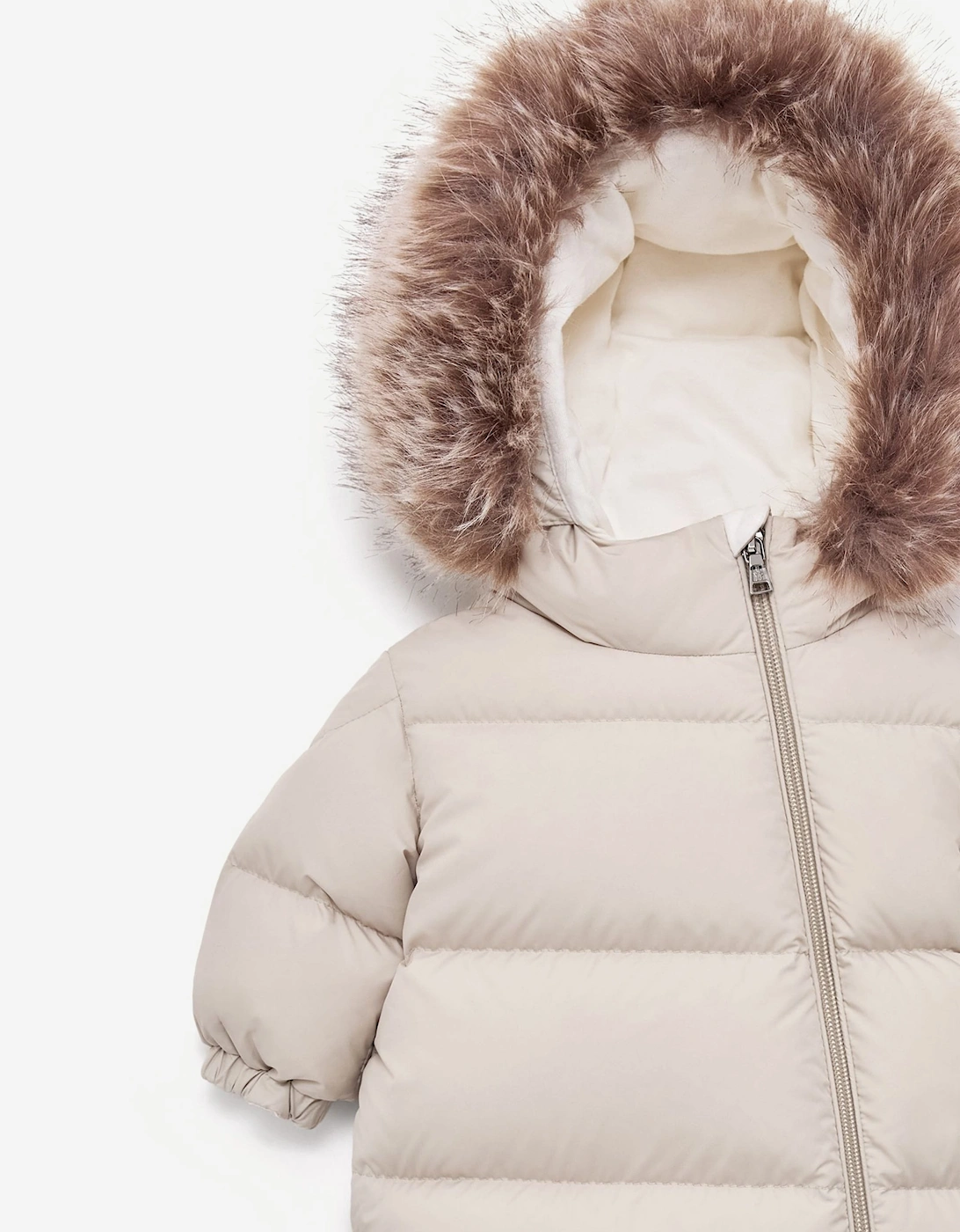 Moncler Enfant Baby Down Padded Yorick Snowsuit in Beige