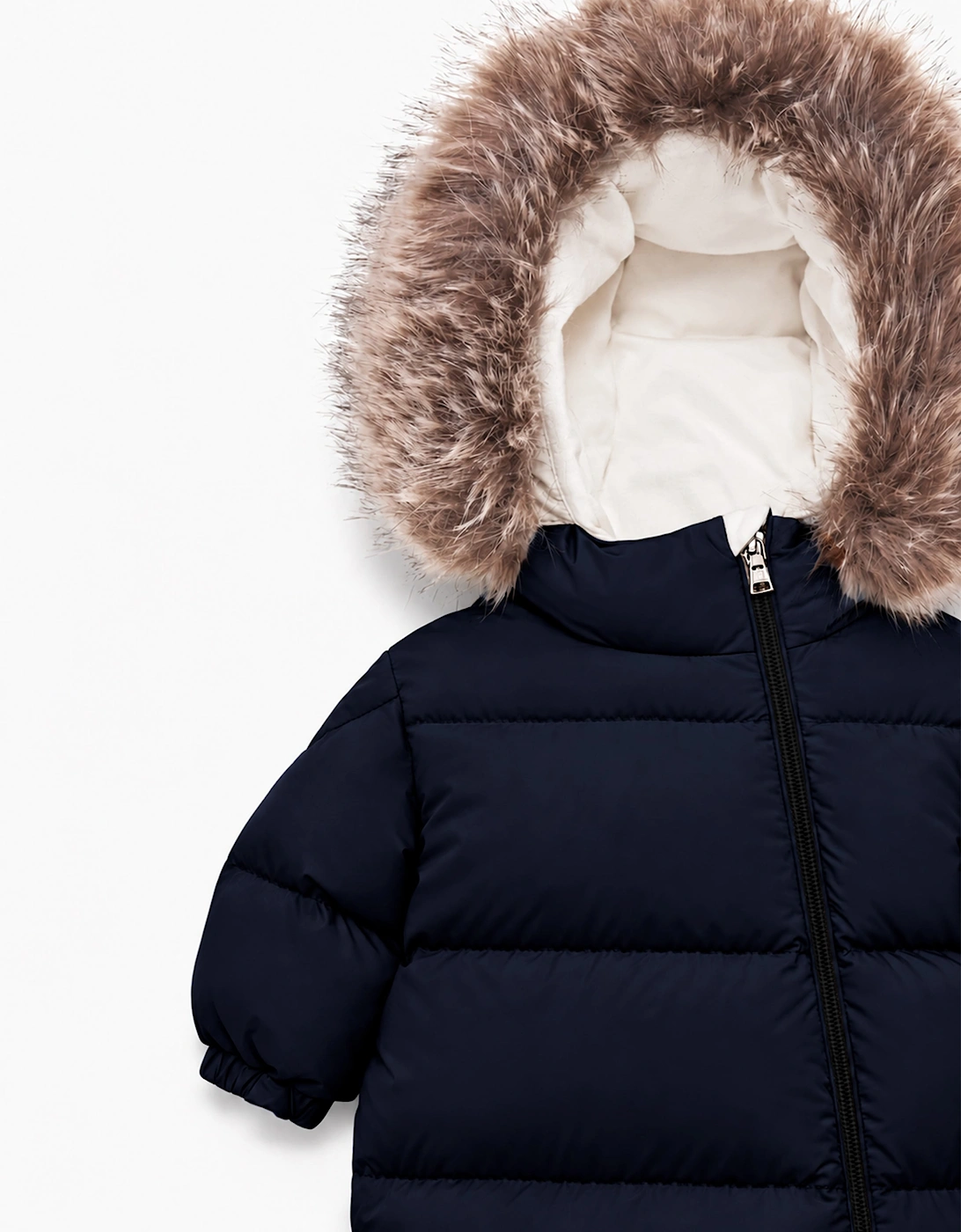 Moncler Enfant Baby Down Padded Yorick Snowsuit in Navy