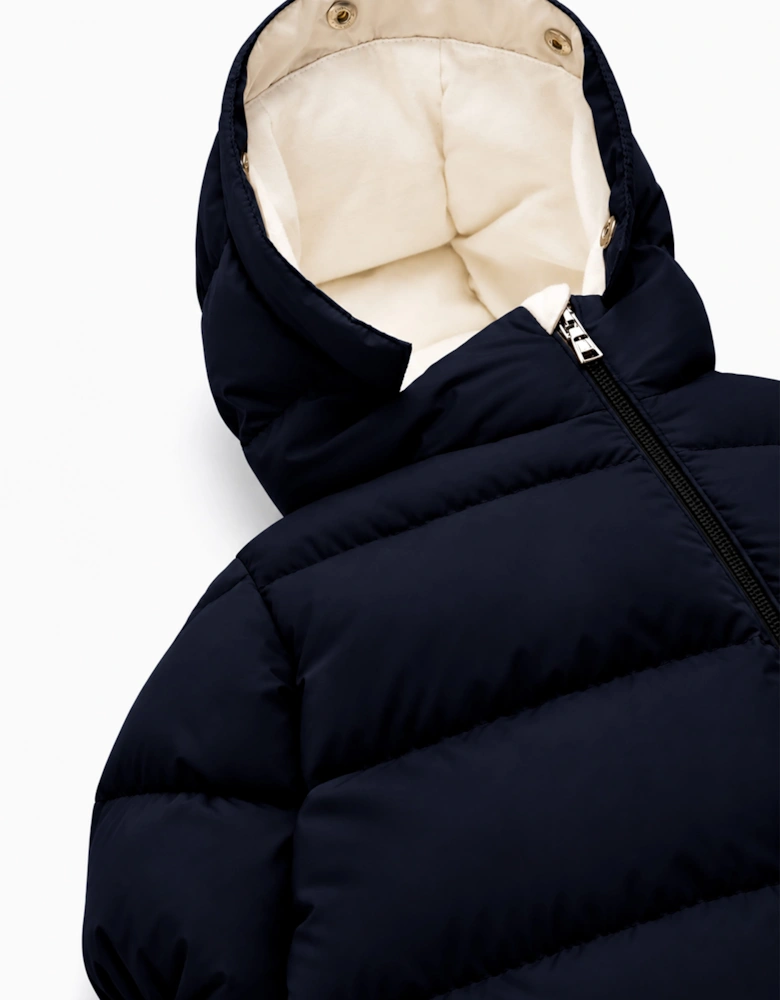 Moncler Enfant Baby Down Padded Yorick Snowsuit in Navy
