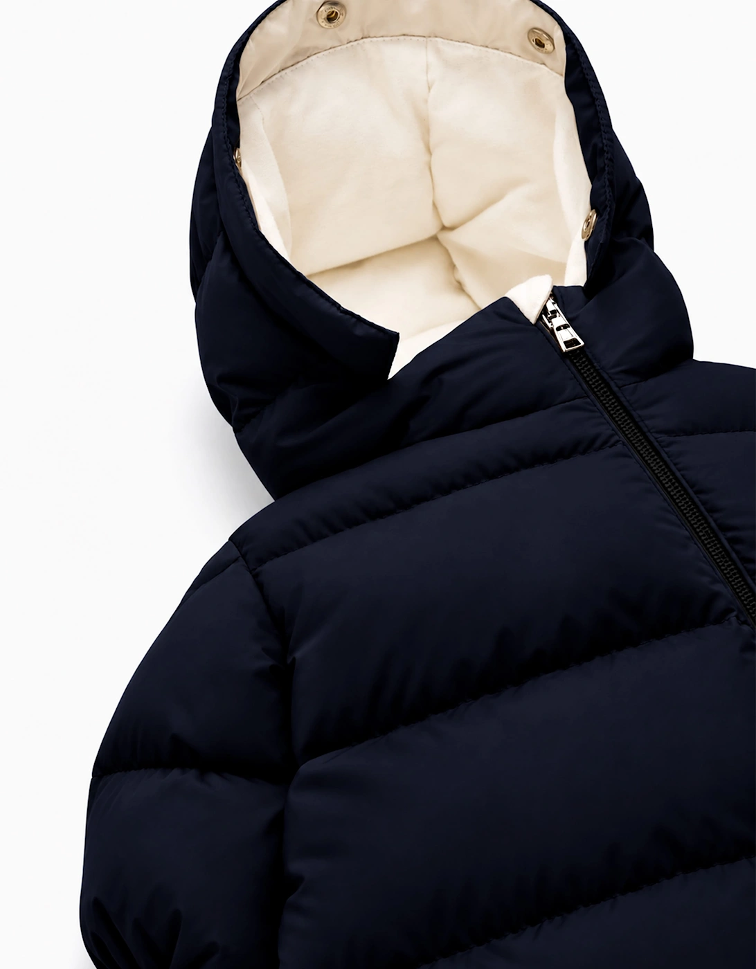 Moncler Enfant Baby Down Padded Yorick Snowsuit in Navy