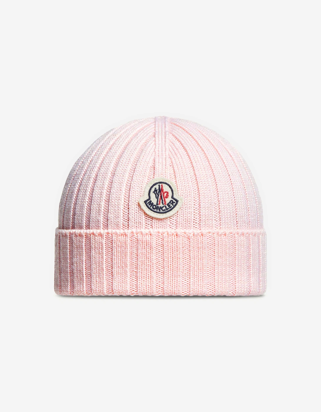 Moncler Enfant Baby Girls Wool Logo Beanie Hat in Pink