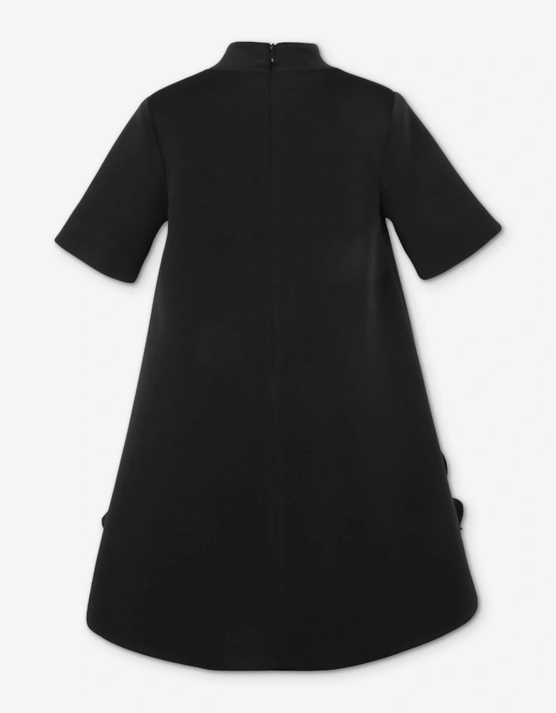 Jessie And James Girls Petal Song Dress in Black